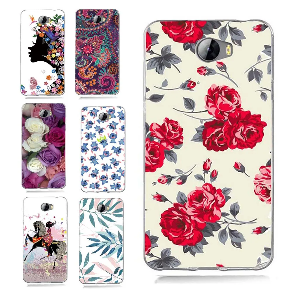 Case For Huawei Y5 ii Y5ii Cover/5A LYO-L21/Y6 II Compact TPU Coloful Soft Marble Manlada Painted Design Fundas B067 |