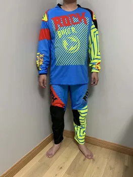 

motor Off-road pants T-shirt suit Motorcycle racing suit Mountain downhill forest road rally racing pants