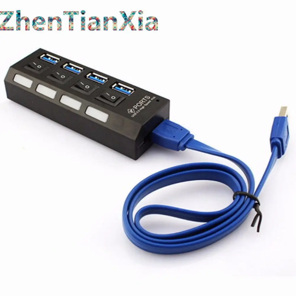 Хит продаж концентратор USB 3 0 4 порта супер скорость 5 Гбит/с портовый с