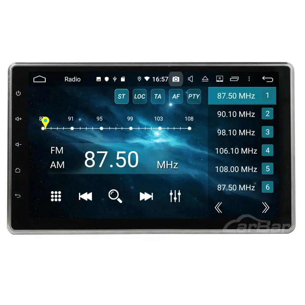 Clearance Carbar 10.1" Android 9.0 2 Din Universal Car DVD GPS  Stereo Radio Player Up Down Adjust Screen Build in DVD DSP with IPS Screen 3