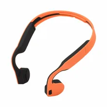 Wholesale Bone Conduction Bluetooth Earphone Waterproof Wireless NFC Sport Stereo Sound Headphones Headset With Mic Orange Black Color