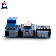 Триплер база V1.0.0 щит для WeMos D1 Мини ESP8266 двухстороннее реле платы расширения Micro USB интерфейс с Pin для Arduino