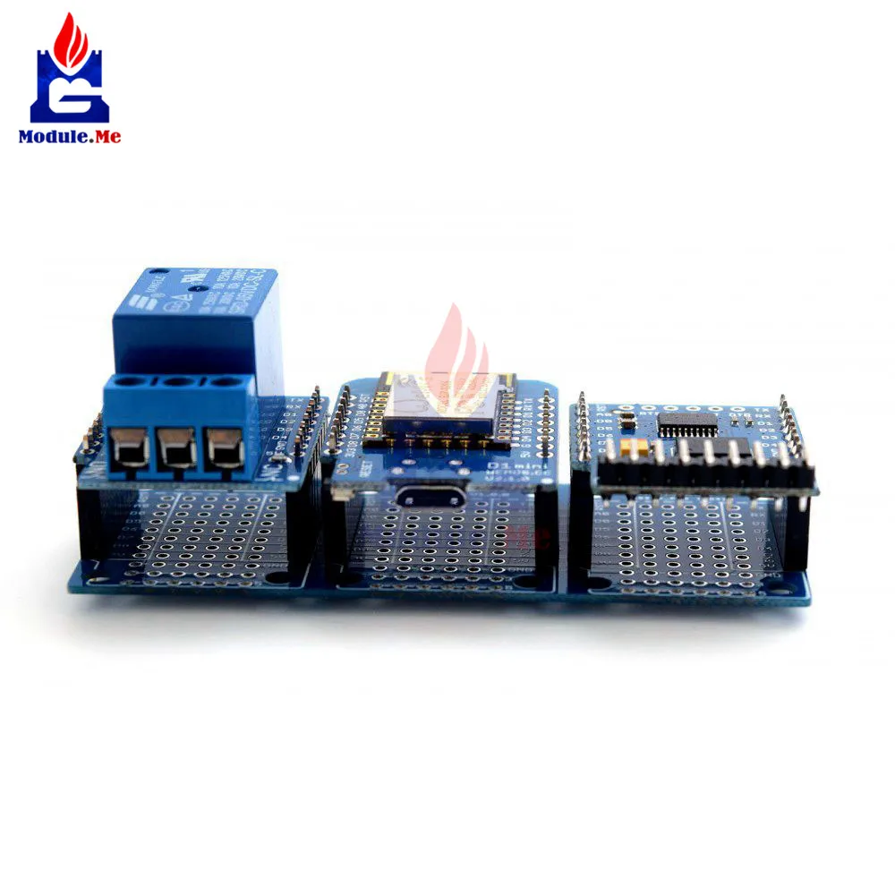 Tripler Base V1.0.0 Shield для WeMos D1 Mini ESP8266 двухсторонний фонарь с разъемом Micro USB