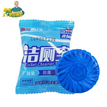 

1Pc Toilet Bowl Cleaner Deodorizer Automatic Flush Blue Bubble Toilet Cleaner for Bathroom Restroom Cleaner Concentrate