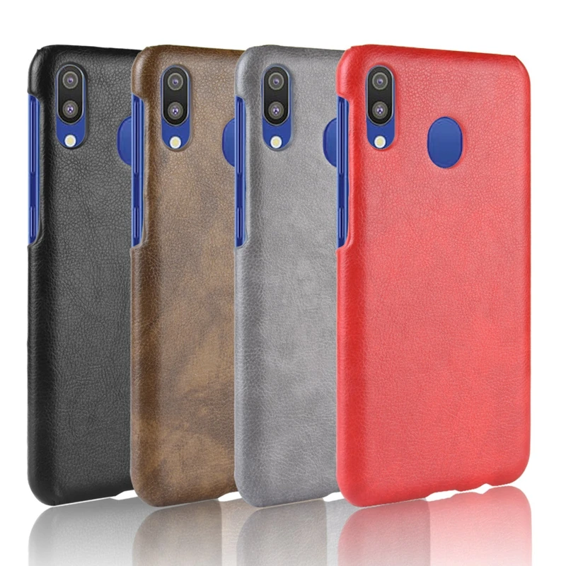 

High quality Litchi Cases For Samsung Galaxy M20 A20e A2 Core A60 A80 Cover Leather PC hard Case For Samsung Galaxy S10 5G Coupe