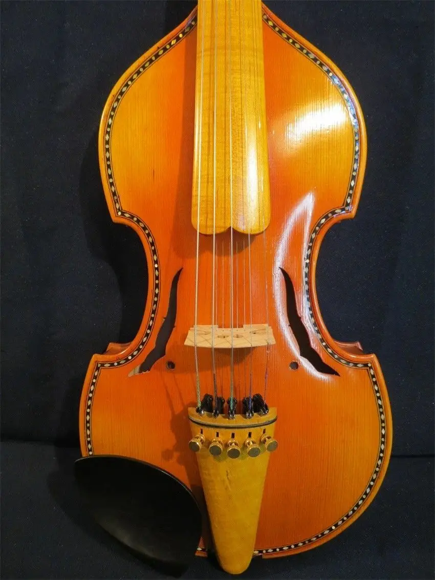 Композиция в стиле барокко maestro 5 × 5 струн 1" viola d'Amore, рисунок мужской прокрутки#12205