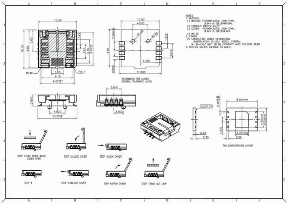 SMD SPI BIOS IC АДАПТЕР гнезда для микросхем WSON 8pin 6x8 мм Flash 25x 24x DFN WSON8|Интегральные схемы|