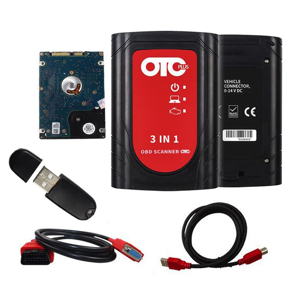 Профессиональный GTS TIS3 IT3 v15 20.015 Global Techstream OTC Plus 3 в 1 OBD сканер OTC|Кабели и коннекторы