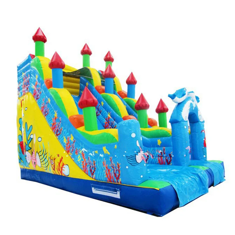 

Customized inflatable amusement park inflatable castle slide giant inflatable slide