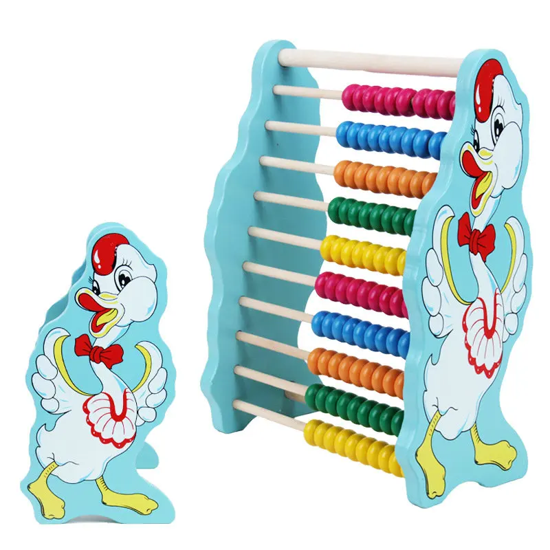 

Free shipping wooden Swan computing racks and rack deer calculation toys, wooden early childhood educational computing rack toy