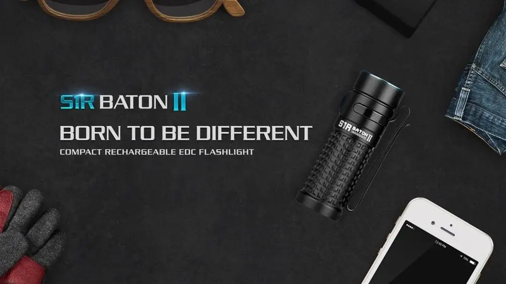 Перезаряжаемый светодиодный фонарик Olight S1R II Baton 1000 люмен