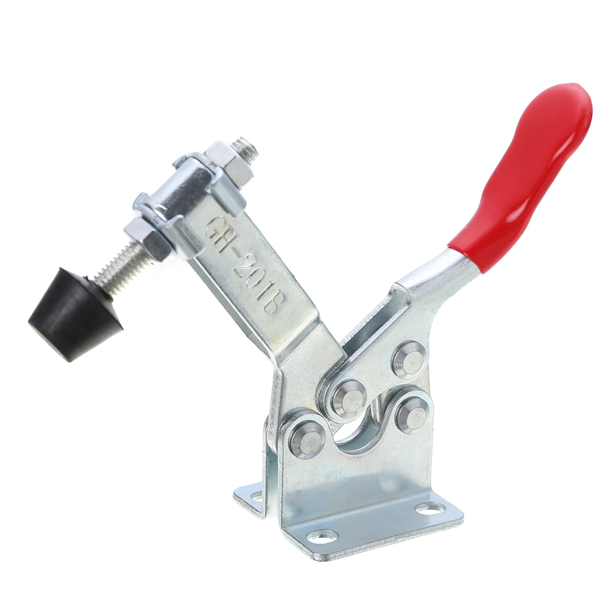 4pcs GH-201B Horizontal Toggle Clamp 90Kg 198Lbs Holding Capacity Quick Release Hand Tool Set