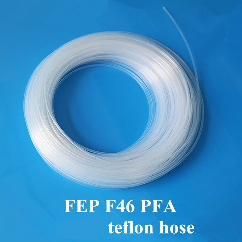 

PFA tube 1/4 inch Teflon hose inner diameter 4.35mm x 6.35mm outer diameter tube F46 tube transparent FEP tube