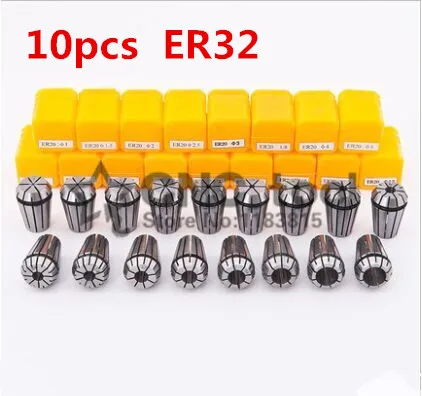 

Free Shipping 10PCS for Choose ER ER32 Collet Chuck for Spindle Motor Engraving/Grinding/Milling/Boring/Drilling/Tapping