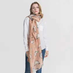 2019 Фирменная новинка шарф для женщин Свежий Простой бабочка печати шарф из вискозы 180*90 см японский и корейский стиль