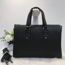 2019 NEW male leather bags men briefcase leather lawyer briefcase Cowhide File pack Weave Computer package Business affairs