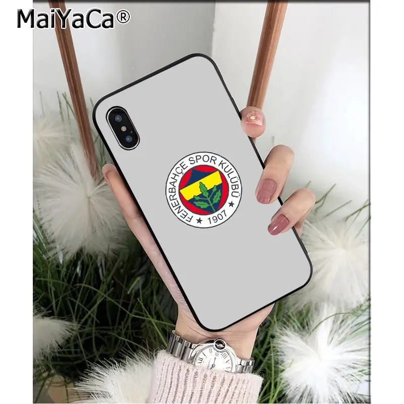 MaiYaCa Turkey Fenerbahce футбол Силиконовый ТПУ мягкий черный чехол для телефона для iPhone 5 5Sx 6 7 7plus 8 8Plus X XS MAX XR - Цвет: A7