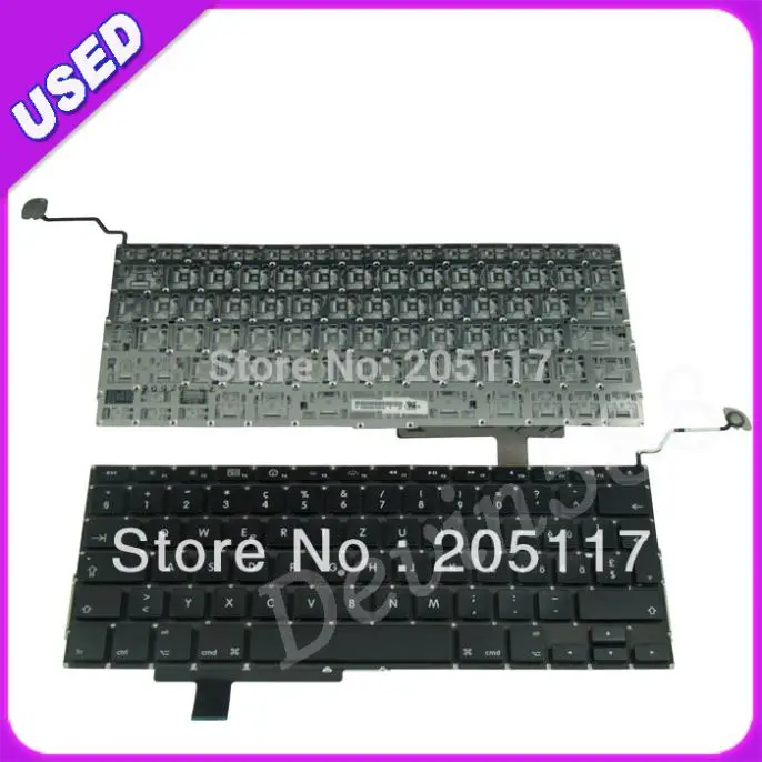 

TESTED FOR MacBook Pro 17"Unibody A1297 Swiss Keyboard Black ,100% WORKING !