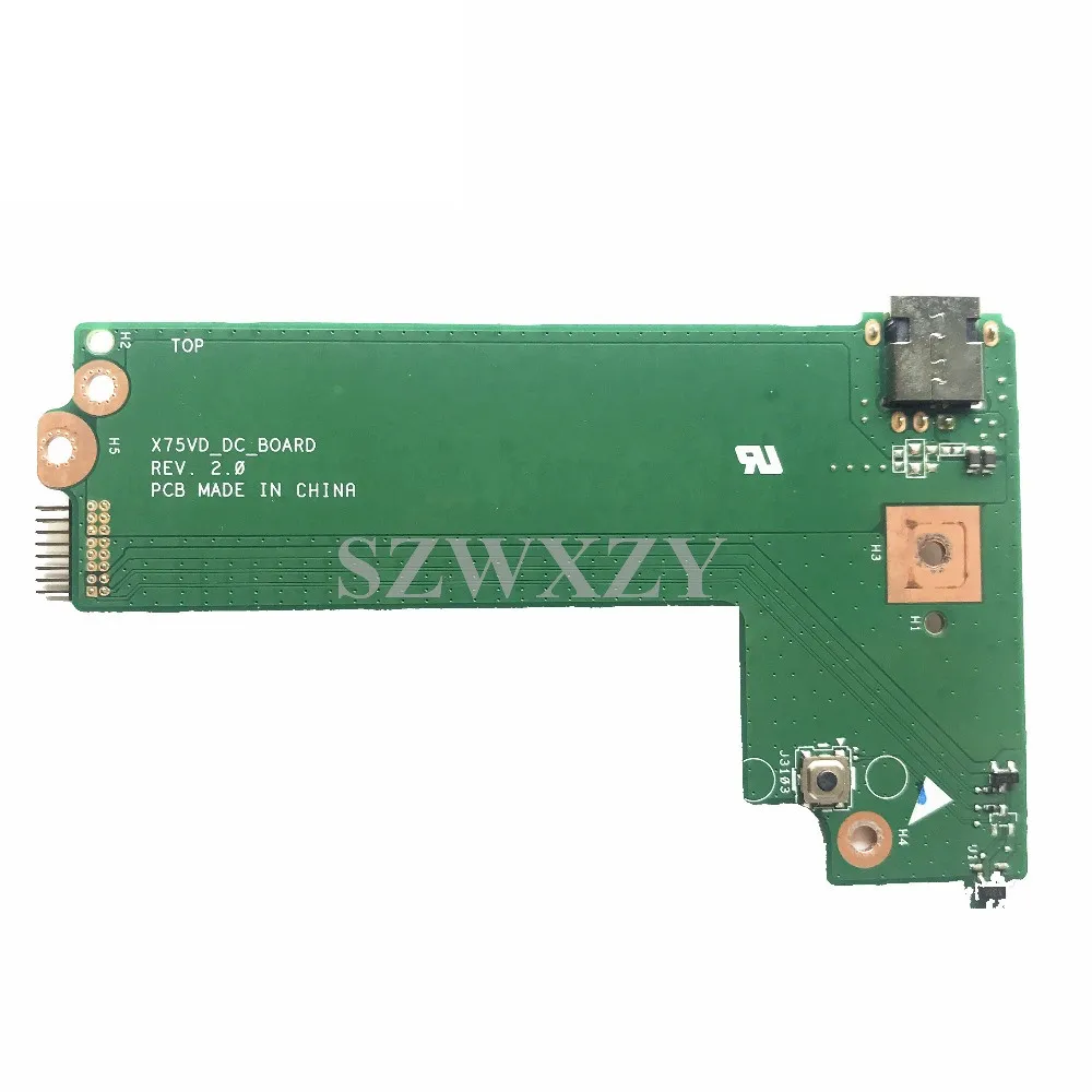 Оригинальная плата X75VD _ dc_board для Asus X75A X75V DC питания переключатель REV: 2 0 60 NC0DC1000