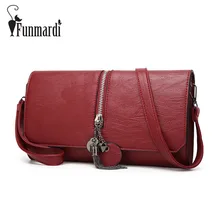 Luxury tassel design PU leather Clutch bags High capacity evening bag vintage Flap bags Fashion leather messenger bag WLHB1539