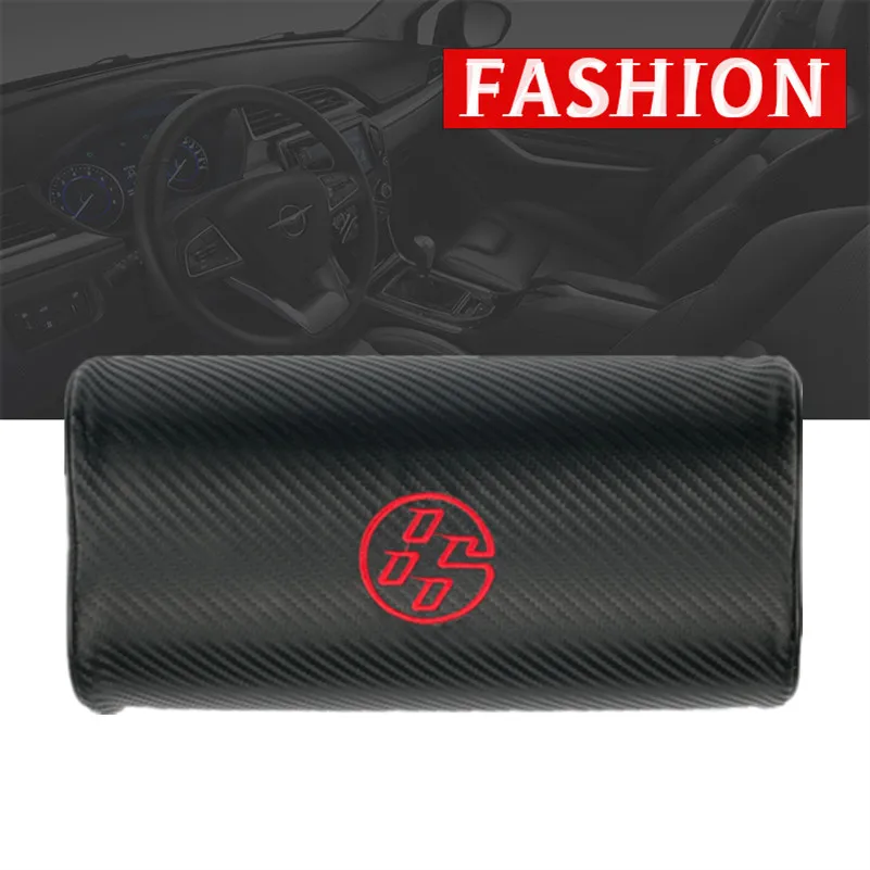 

car neck pillows both side pu leather single headrest case for Toyota 86 Corolla Rav4 Auris Yaris Mk4 Fiesta Mustang Mk3