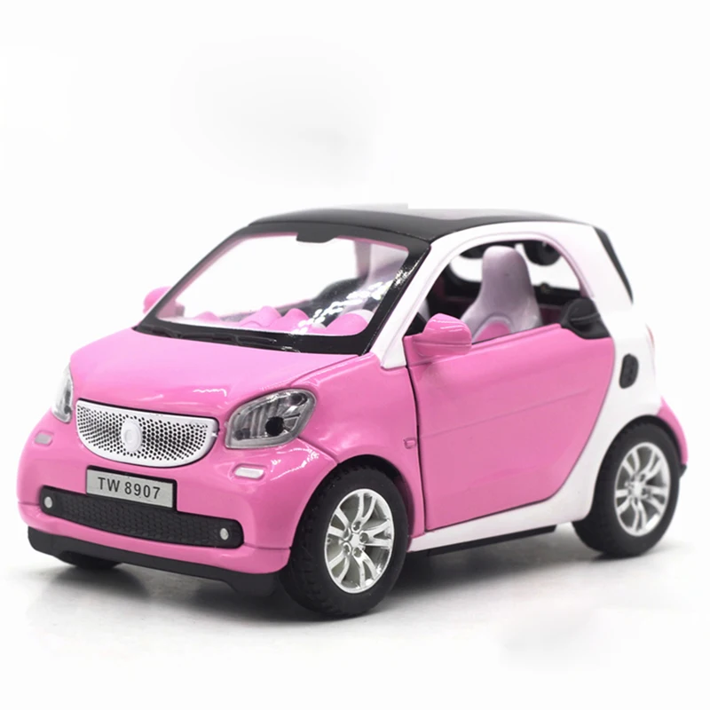 Hommat Simulation 1 24 Mini Smart Fortwo Model Vehicle Alloy Metal Hommat Simulation 1 24 Mini Smart Fortwo Model Vehicle Alloy Metal Cast Car Collection Gift Cars Toys For Children Kids In Casts Toy Vehicles