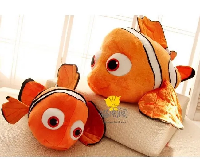 Большие размеры прекрасная рыба игрушки плюшевые мультфильм маленький клоун милый рыбы Немо кукла подарок около 60 см 0109