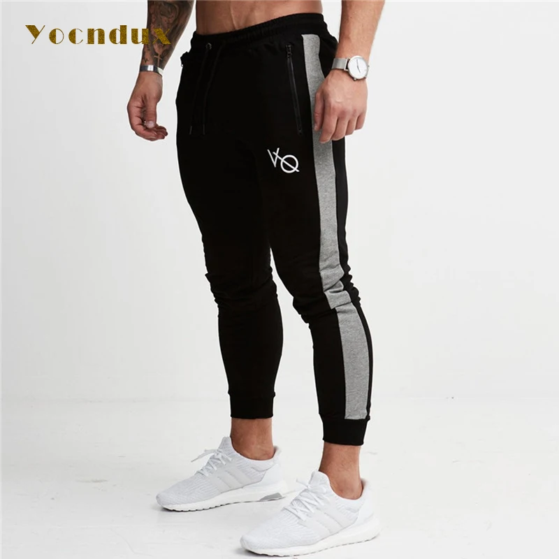 

2018 High quality GYMS New Men Pants Gymming Leggings Men Fitness Workout Sporting Fitness Male Breathable Long Pants