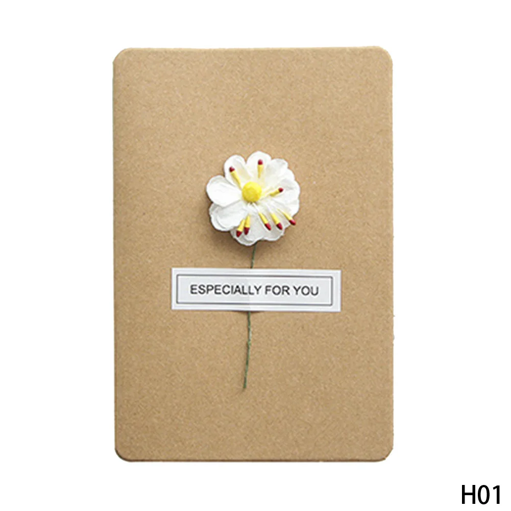DIY цветок Мода Новинка просто открытка Стиль подарок на день рождения карты