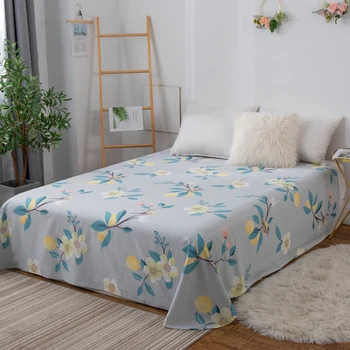 

Quality Full King Twin Size Bed Sheets Printed Cotton Bed Sheet Kids Flat Sheets Queen Pillowcase Sabanas Free Shipping