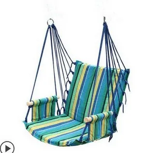 Гамак для дома, спальни, качели, отправка, Завязывающийся мешок, цвета, качающееся подвесное кресло-гамак, толстый холст - Цвет: blue green