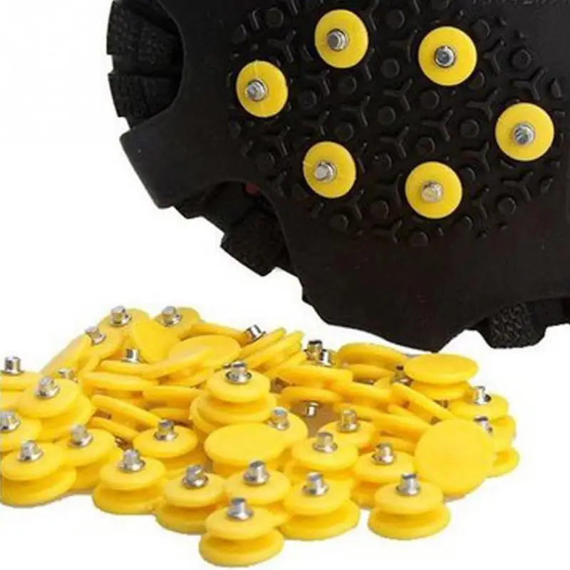 

Hot Sale Mountaineering Climbing Essential Crampon Spikes Shoes Anti Slip Ice Gripper with Crampon Walk on Ice Anow 10pcs/set