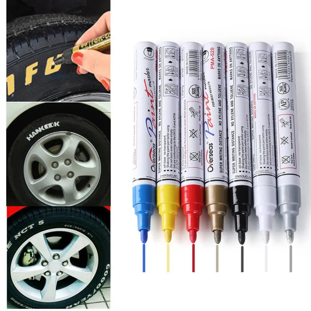 

Pma-520 Car Paint Pen Scratch Repair Pen Paint Marker Tire Color Correction Pen Car Marker Pen Scratch Repair Pen