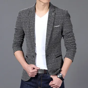 

Blazer Jacket Suit Men Spring Autumn New Arrival Men's Fashion Personality Slimming Version of The Coat Men's Suits