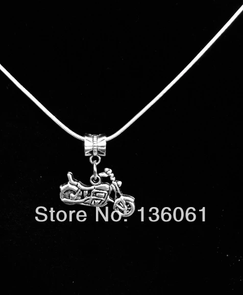 

5PCS Vintage Silver MotorCycle Necklaces Pendants Charms Choker Collar Copper Snake Chain For Women Jewelry Accessories P2067