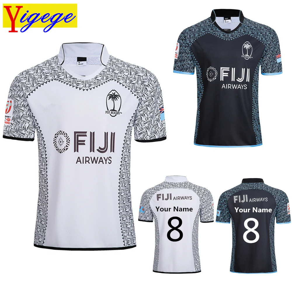 

Custom names and numbers Best Quality 2019 FIJI Home and away rugby Jerseys Singlet Rugby League shirt fiji union jersey shirts