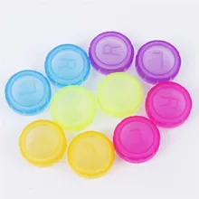 Высокое качество пластиковый держатель для контактных линз портативный маленький милый конфетный цвет контейнер для очков контактные линзы замочить