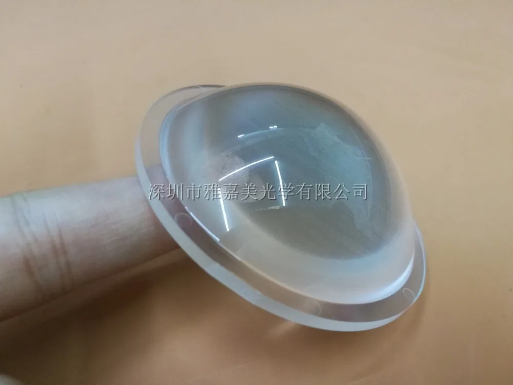 

power LED lens Diameter 72.5MM *22.2MM Matte Plastic Plano Convex lens,led optical lens,Led reflector lens