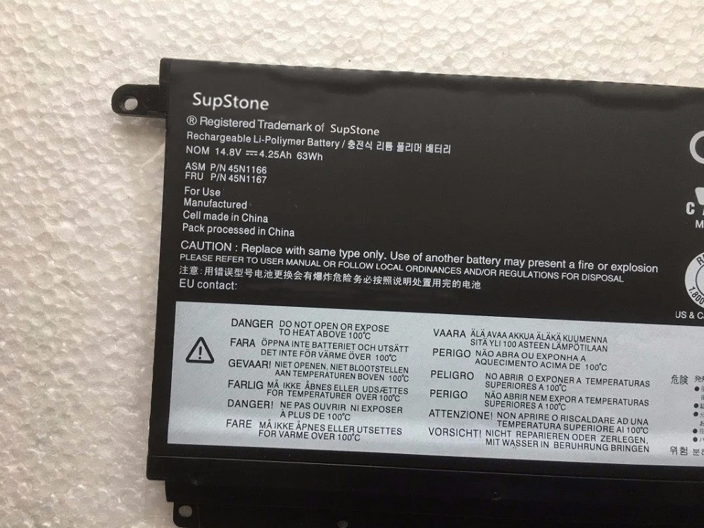 SupStone 45N1166 Батарея для lenovo ThinkPad S5 S5-S531 S530 S531 S540 45N1167 45N1164 45N1165 ноутбука Батарея