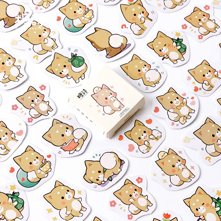 45 шт./компл. Косплей Shiba «Лисья Секретная служба»(Inu закладки свежий милый книги маркер страницы студенческие канцелярские принадлежности для школьных канцелярских товаров - Цвет: 340