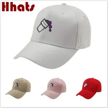 Стакан с кока-колой бейсболка для женщин хлопок фиолетовый питьевой Snapback хип хоп кепка футболка с дельфином Kpop мужская шляпа мороженое папа шляпа Прямая поставка