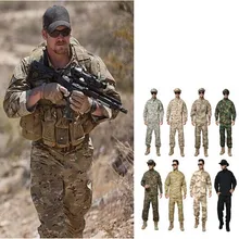 7 видов цветов! Военная тактическая рубашка+ штаны униформы MultiCam камуфляжная форма Военная армейская форма