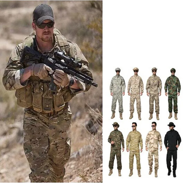 Buy 7 colors ! Military Tactical Shirt + Pants