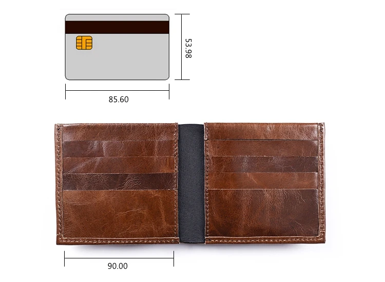 bifold leather wallet men rfid