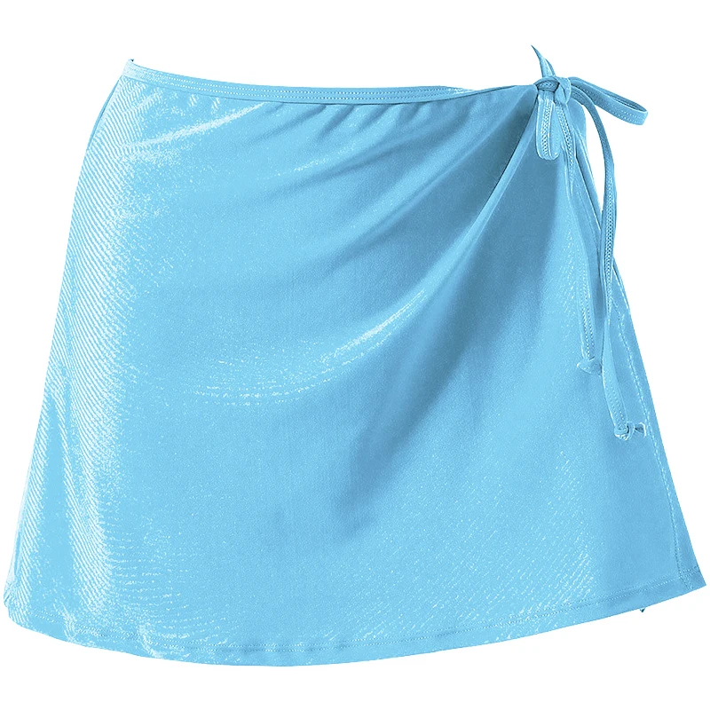 Ladies Bikini Cover Up Skirt Bandage Mini Dress Womens Summer Beach Short Mini Skirt Female Beachwear Solid Cover Up Swimsuit