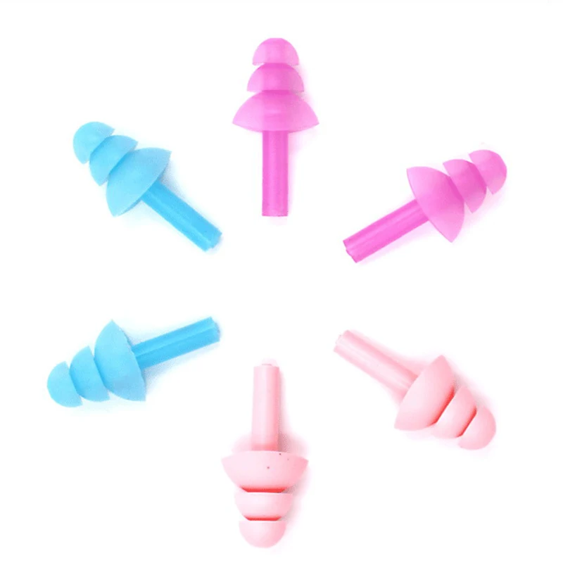 10 Pieces Swimming Earplugs Set Waterproof Soft Silicone Swim Ear Plugs 3CM Swim Water Sports Swimming Accessories Professional