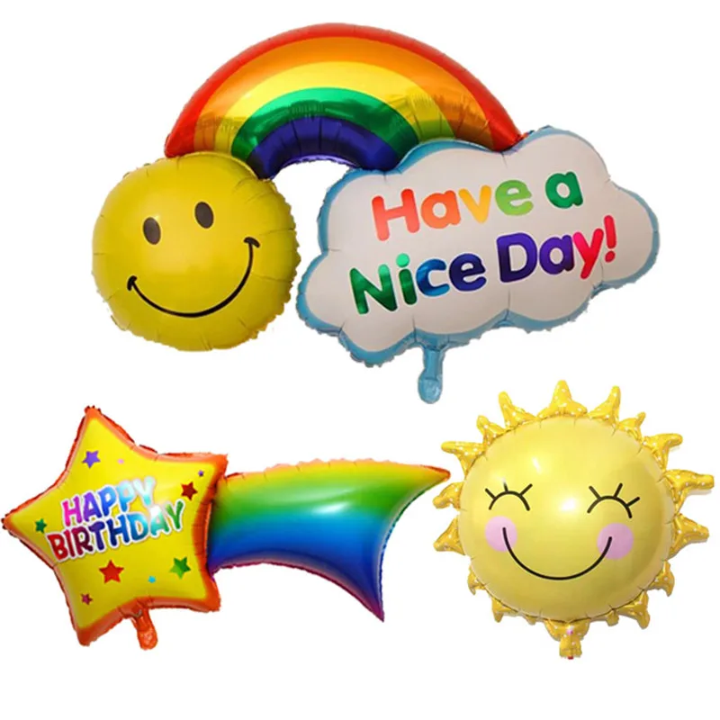 birthday set air balls helium foil balloons sun birthday set air balls helium foil balloons sun