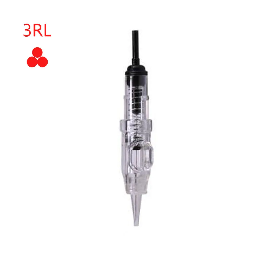 Картридж игл для татуажа 0,2 мм 1/3RL 100 шт Перманентный макияж бровей губ подводка для глаз микроблейдинг для тату машины источник питания
