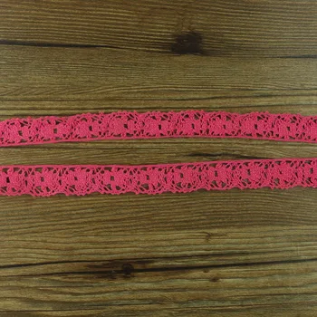 

color Hot Sale Cotton Lace Roll Ribbon Knit Adhesive Tape Sticker Craft Decoration Fabric