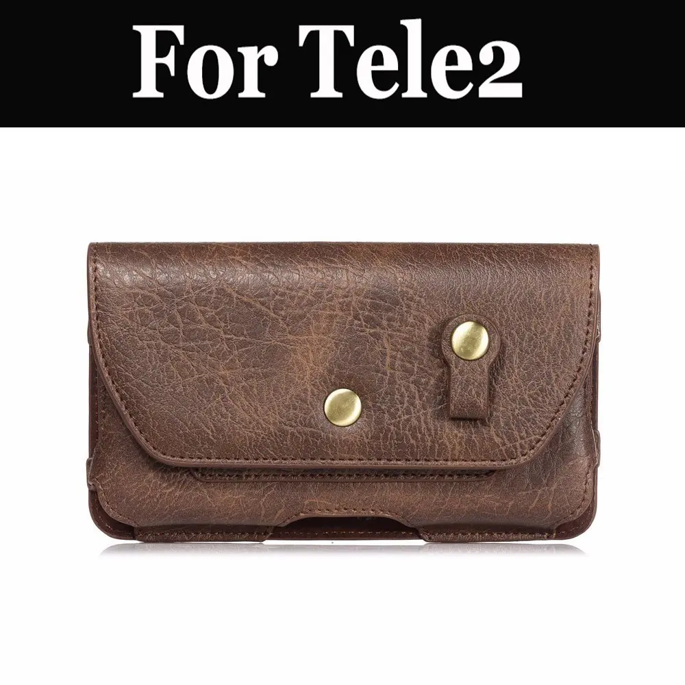 

PU Leather Case Cover Pouch Bag Belt Clip Loop Holster For Tele2 Midi Midi 1.1 Maxi Plus Maxi LTE Midi LTE Mini Mini (1.1) Urban
